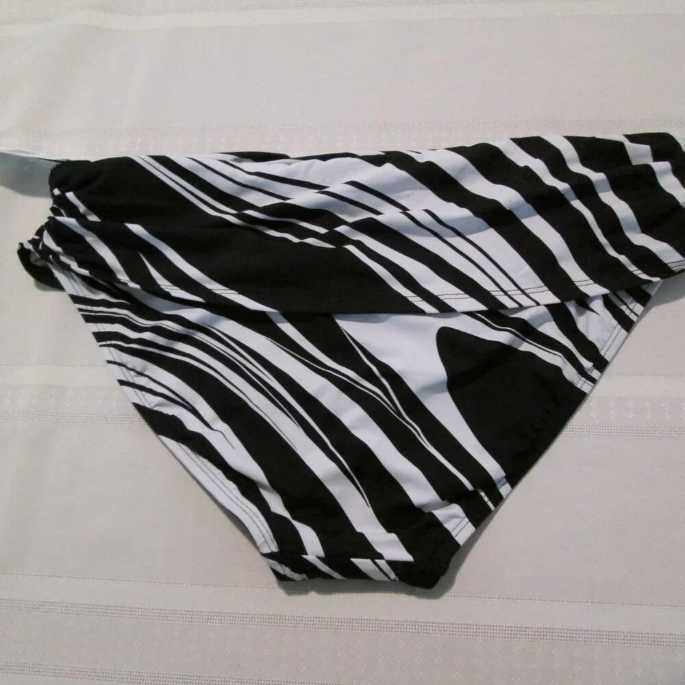 Bleu Rod Beattie New Wave Striped Bikini Bottom NWT Sz 12 - Picture 4 of 7